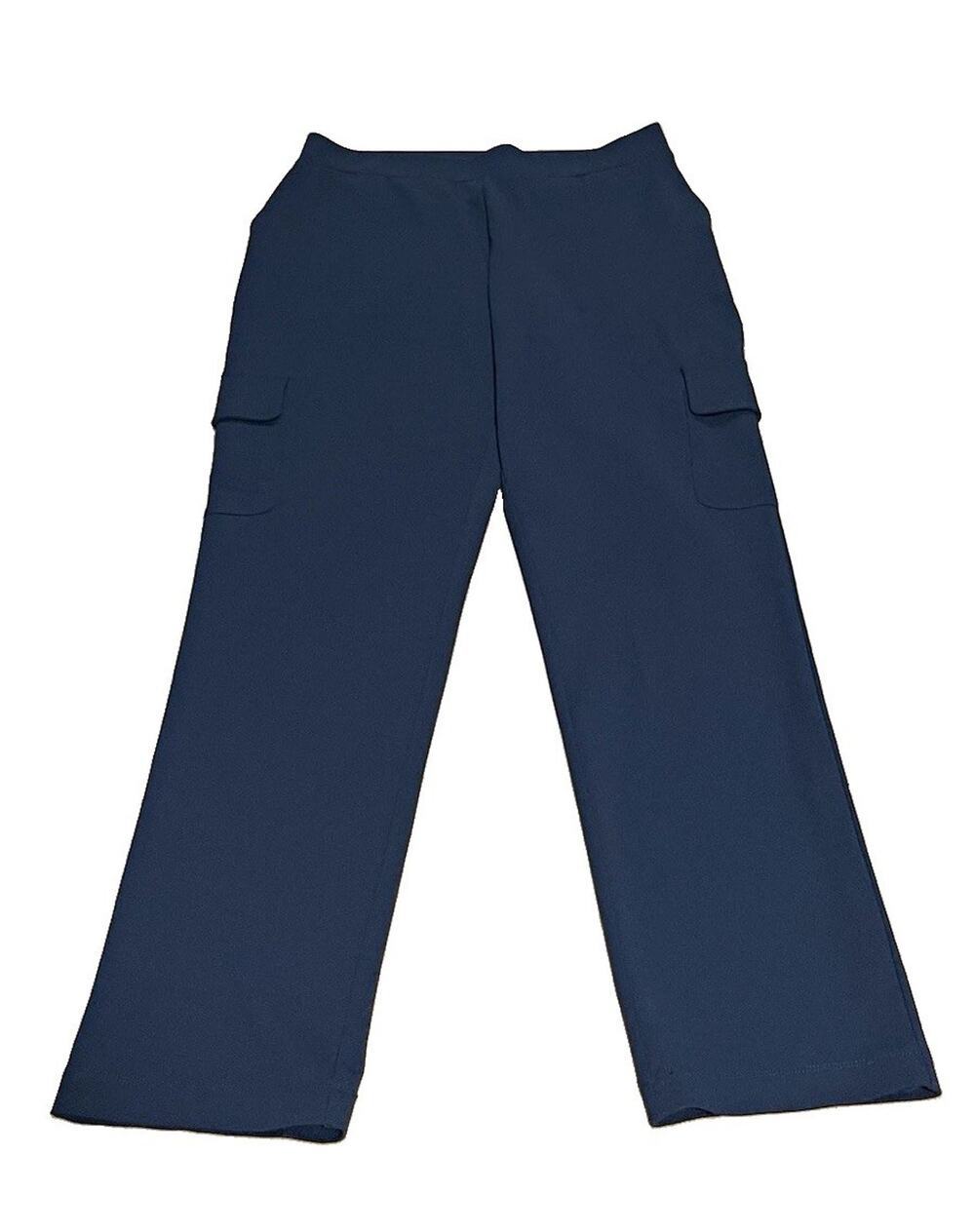 Lisa Rinna Black Cargo Pull On Cargo Utility Pants Size M